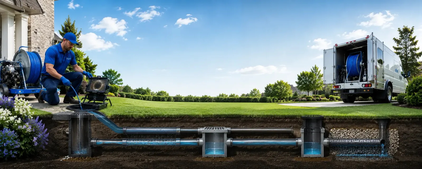 Outdoor drain cleaning information for Ballico, CA